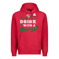 Cardinal Safety First Drink With A Nurse Premium Hoodie - Bettercallsaul