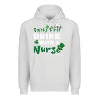 Dove Grey Safety First Drink With A Nurse Premium Hoodie - Bettercallsaul