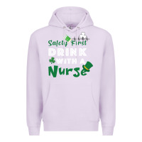 Lilac Safety First Drink With A Nurse Premium Hoodie - Bettercallsaul