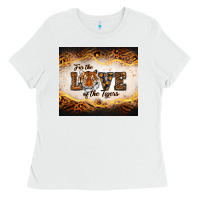 White love of the tigers Ladies Tee - RanaPortraitStore