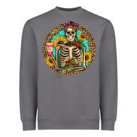 Storm western skeleton coffee sunflowers Heavyweight Sweatshirt - Artiststas