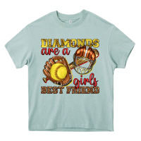 Arona diamonds are a girls best friend softball Heavy Core Tee - texasbilliewilder