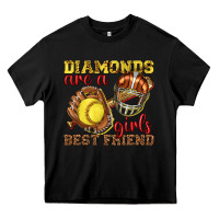 Black diamonds are a girls best friend softball Heavy Core Tee - texasbilliewilder