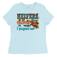 Baby Blue heifers be trippin ok maybe i pushed her Ladies Tee - JahusDesignShop