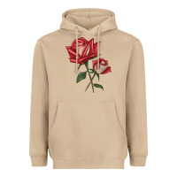 Mushroom Love Rose Heavyweight Hoodie - LillyAllenDesigns