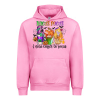 Fuchsia Pink hocus pocus i need coffee to focus Urban Hoodie - CowGirlArtShop