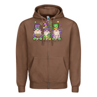 Chestnut mardi gras gnomes Zipper Hoodie - MaliasSmallBusiness