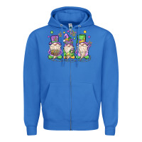 True Royal mardi gras gnomes Zipper Hoodie - MaliasSmallBusiness