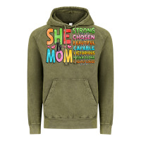 Vintage Olive she is mom Vintage Hoodie - JahusDesignShop