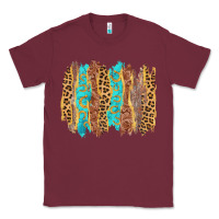 Burgundy western brushstrokes Classic Tee - AdoDesignShop