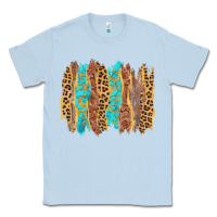 Dusty Blue western brushstrokes Classic Tee - AdoDesignShop