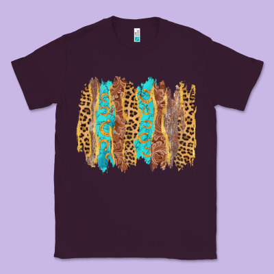 Western Brushstrokes Classic Tee Designed By Adodesignshop