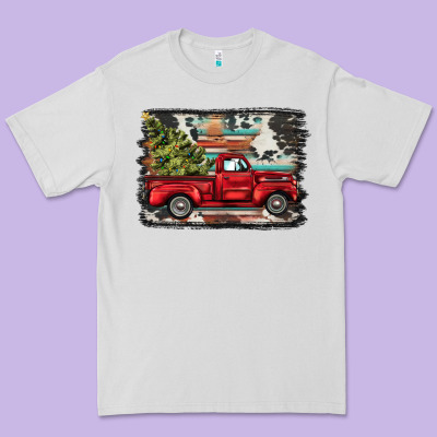 Christmas Truck Premium Tee Designed By Barkaloodesign