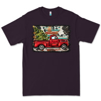 Plum christmas truck Premium Tee - BarkalooDesign