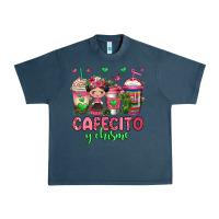 Midnight Navy cafecito y chisme coffee cups Urban Heavy Tee - Jasminsmagicworld