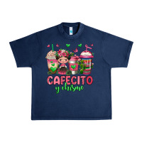 Navy cafecito y chisme coffee cups Urban Heavy Tee - Jasminsmagicworld