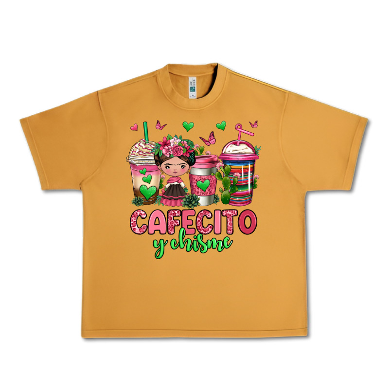 Cafecito Y Chisme Coffee Cups Urban Heavy Tee by Jasminsmagicworld | Teevron