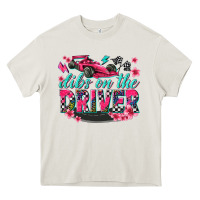 Cream dibs on the driver Heavy Core Tee - texasbilliewilder
