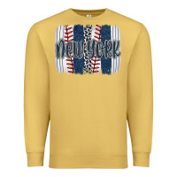 Antique Gold new york baseball team spirit brushstrokes Premium Sweatshirt - Artiststas