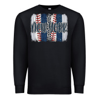 Black new york baseball team spirit brushstrokes Premium Sweatshirt - Artiststas