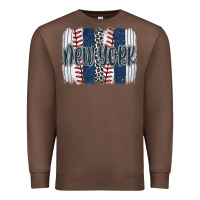 Chestnut new york baseball team spirit brushstrokes Premium Sweatshirt - Artiststas