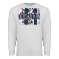New York Baseball Team Spirit Brushstrokes Premium Sweatshirt | Teevron
