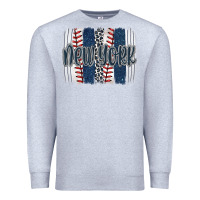 Heather Grey new york baseball team spirit brushstrokes Premium Sweatshirt - Artiststas