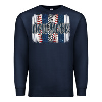 Navy new york baseball team spirit brushstrokes Premium Sweatshirt - Artiststas