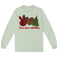 Matcha peace love christmas Long Sleeve Tee - BarkalooDesign