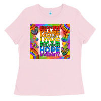 Bubblegum Pink pride lgbtq Ladies Tee - RanaPortraitStore