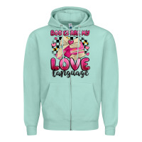 Seafoam books are my love language Zipper Hoodie - MaliasSmallBusiness