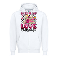 White books are my love language Zipper Hoodie - MaliasSmallBusiness