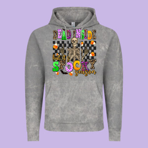 Dead Inside But It's Spooky Season Vintage Hoodie Designed By Adodesignshop