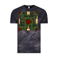 Cloud Black christmas candle and ornaments seamless pattern Vintage Tee - BundleAndBundleShop