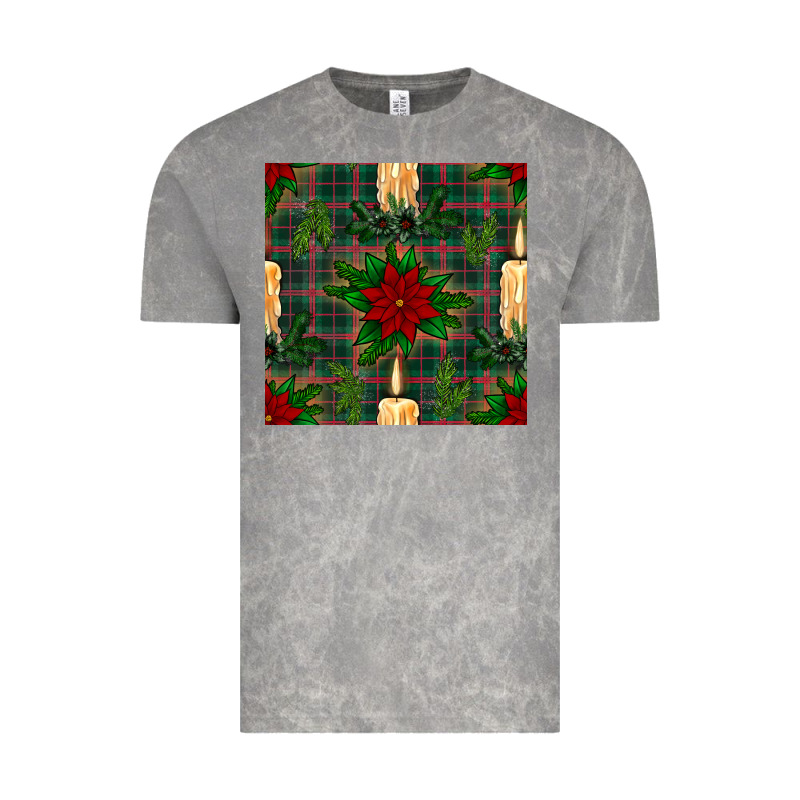 Christmas Candle And Ornaments Seamless Pattern Vintage Tee by BundleAndBundleShop | Teevron