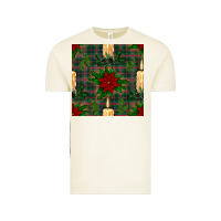 Vintage Arctic christmas candle and ornaments seamless pattern Vintage Tee - BundleAndBundleShop