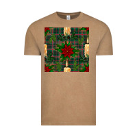 Vintage Coffee christmas candle and ornaments seamless pattern Vintage Tee - BundleAndBundleShop