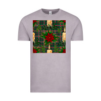 Vintage Zinc christmas candle and ornaments seamless pattern Vintage Tee - BundleAndBundleShop