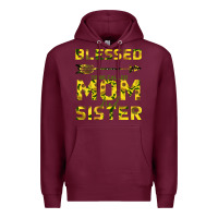 Burgundy Blessed Mom And Sister Premium Hoodie - Bettercallsaul