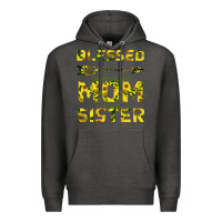 Charcoal Heather Blessed Mom And Sister Premium Hoodie - Bettercallsaul