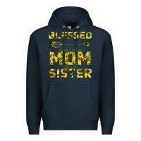 Navy Blessed Mom And Sister Premium Hoodie - Bettercallsaul