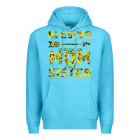 Ocean Blue Blessed Mom And Sister Premium Hoodie - Bettercallsaul