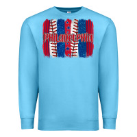 Ocean Blue philadelphia baseball team spirit brushstrokes Premium Sweatshirt - Artiststas