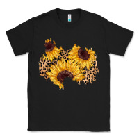 Black sunflower leopard patch Classic Tee - AdoDesignShop