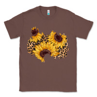 Chestnut sunflower leopard patch Classic Tee - AdoDesignShop