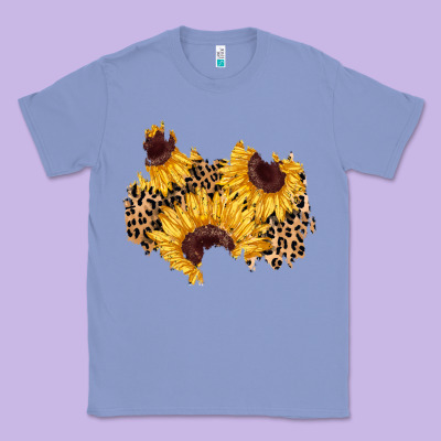 Sunflower Leopard Patch Classic Tee Designed By Adodesignshop