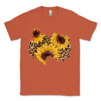 Copper sunflower leopard patch Classic Tee - AdoDesignShop