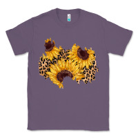 Lavender sunflower leopard patch Classic Tee - AdoDesignShop