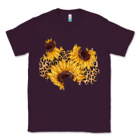 Plum sunflower leopard patch Classic Tee - AdoDesignShop
