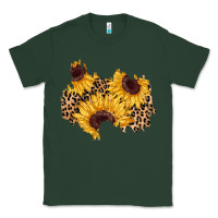 Sports Green sunflower leopard patch Classic Tee - AdoDesignShop